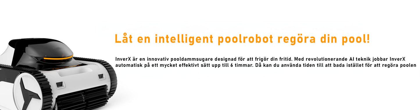 Poolrobot XWarrior InverX X60 AI langaton seinä- ja pohjapuhdistin
