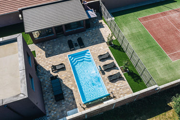 Glasfiberpool Aruba 700 7,20m x 3,70m x 1,50m