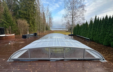 Pooltak NIVO KIT X 3×6 (kirkas lasi, ELOX, etuovi)