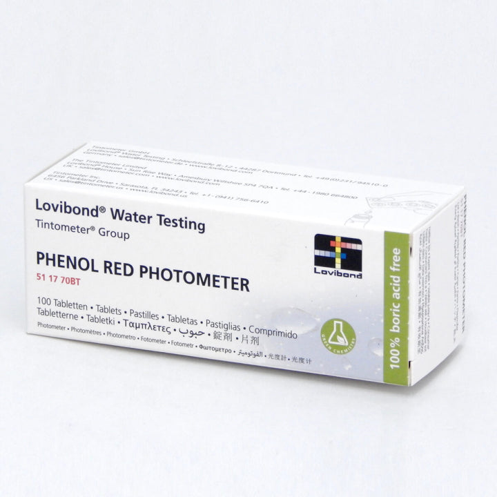 Testtablet pH fenol röd, 100 tabletter