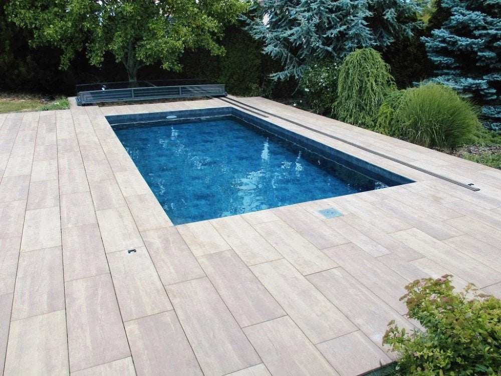 Pooltag Master PLUS 5×10 enkelt skinne, 6 mm klar plast