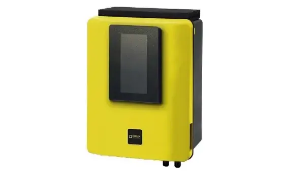 Brilix Station ljusgul solomvandlare med pekskärm