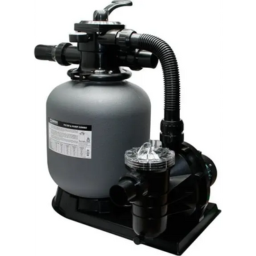 Brilix FSP350 sandfilter-pump combo med svart sandfilter och pump