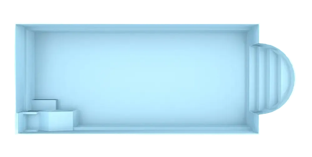 Lasikuituallas Barbados 9,40 m x 3,70 m x 1,50 m