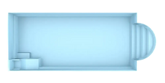Lasikuituallas Barbados 9,40 m x 3,70 m x 1,50 m