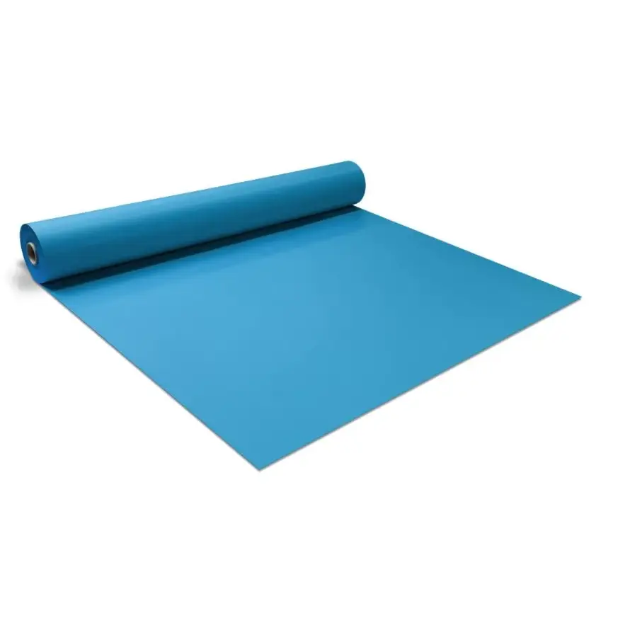 Blå rulle 75mm standardfärg rund med halkfritt underlag