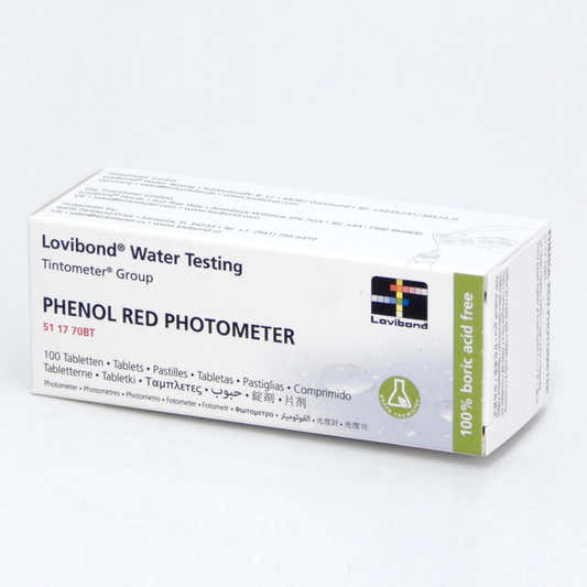Testtablet pH fenol röd, 100 tabletter