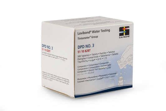 Testtablett total klor DPD3, 500 tabletter
