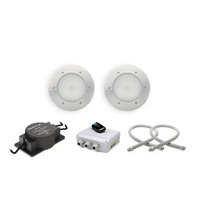 Pahlen Belysningspaket PREMIUM med vit rund inbyggd LED-belysning