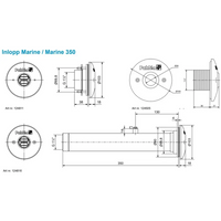 Pahlen Inloppsmunstycke Marine 350 rostfritt stål