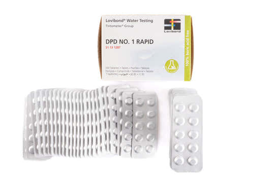 Testtablett test-set fritt klor/Brom DPD1,500tabletter