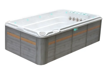 PassionSpa Activity 1 -swimspa-allas – moderni muotoilu, valkoinen sisäpinta, LED-valaistus
