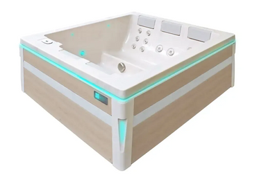 PassionSpa Serene 5 -poreallas – beige ja valkoinen, moderni muotoilu, LED-valaistus, paneelit