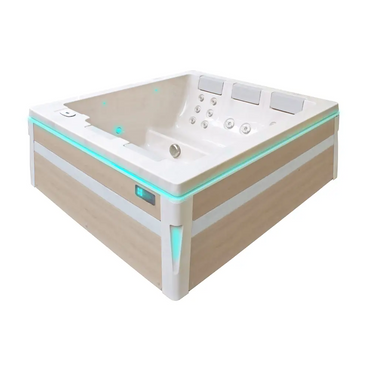 PassionSpa Serene 5 Spabad med beige-vit modern design, LED-belysning och paneler