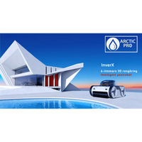 Xwarrior InverX X60 svart och blå robotisk poolrengörare med futuristisk design