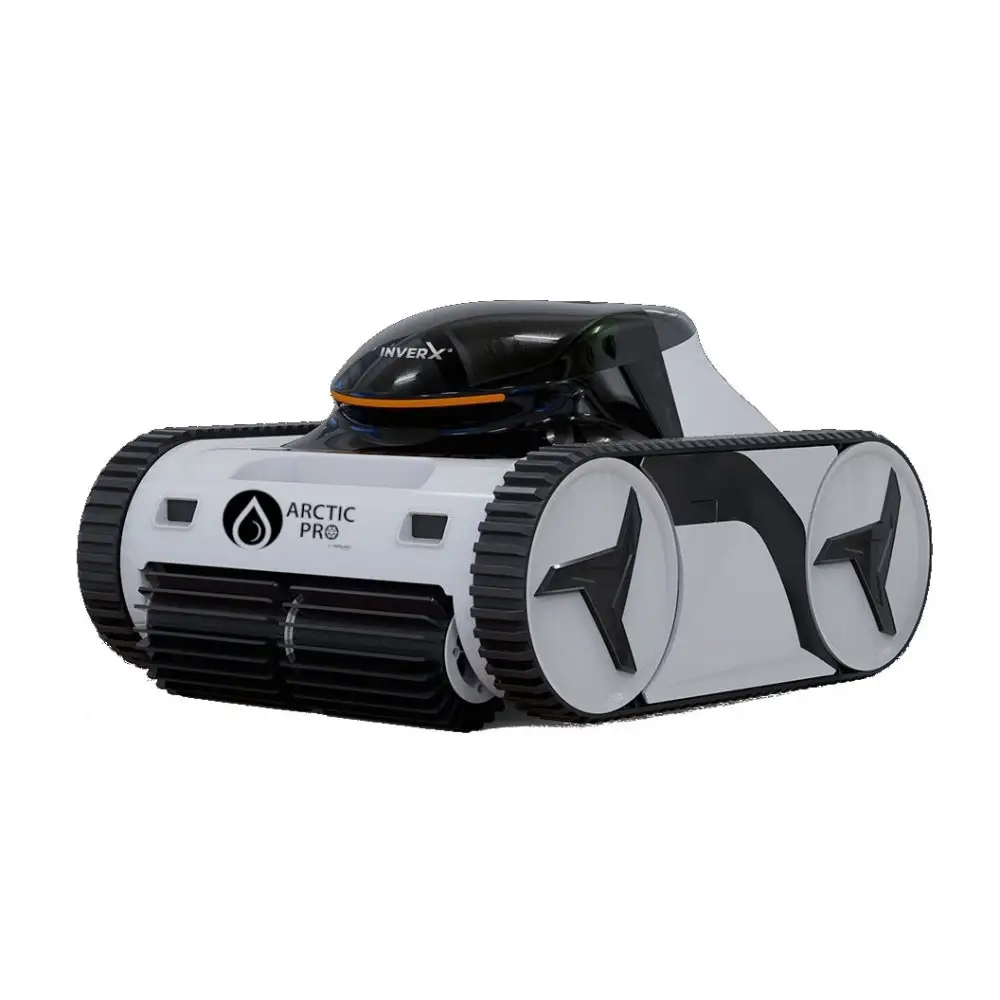 Xwarrior InverX X60 robotisk poolrengörare i blå och svart med vit och svart arktisk pro-design