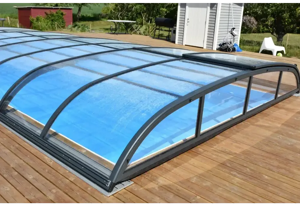 Pooltak Nivo Kit 860B med svart ram och glasrutor