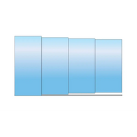 Pooltak Sydney 4x7 med fyra blå gradientpaneler