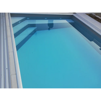 Pooltime Exklusiv 12mm PP pool med stabil genomfärgad design, 3,5x7x1,5m