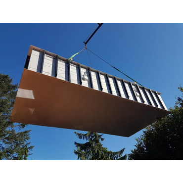 Rostfärgad panel för Pooltime Exklusiv 12mm PP pool, stabil genomfärgad