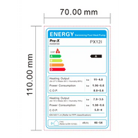 Poolvärmepump PRO-X INVERTER 12kW px12i energimärkning A-effektivitet