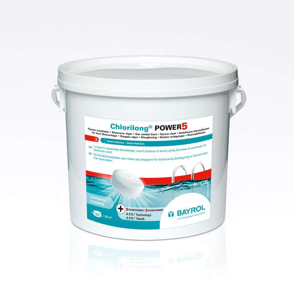 Bayrol Chlorilong Power 5 -tabletit 250 g, 5 kg