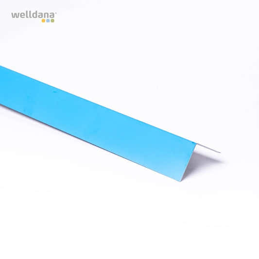 Sininen kalvopinnoitettu kulmapelti – 5 × 5 × 200 cm